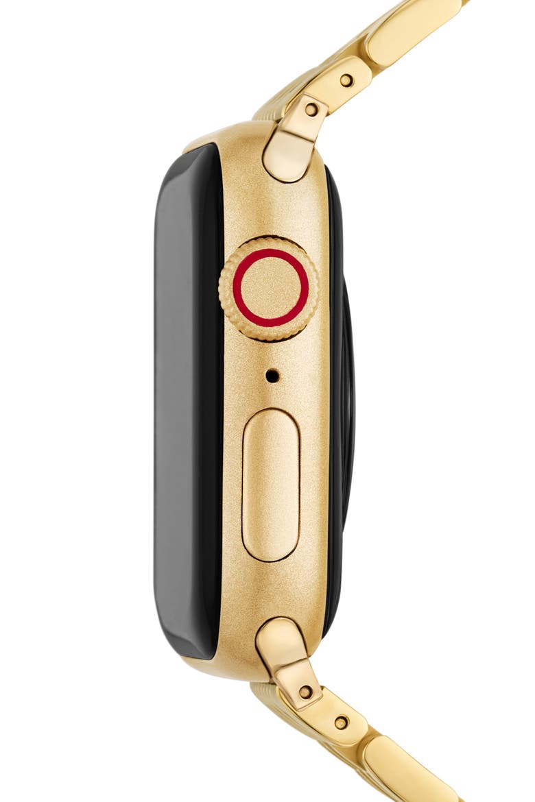Tapered Apple Watch® Bracelet Watchband, Alternate, color, GOLD