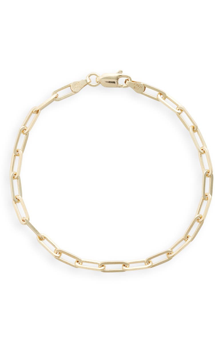 Adina's Jewels Thin Open Link Bracelet, Main, color, 