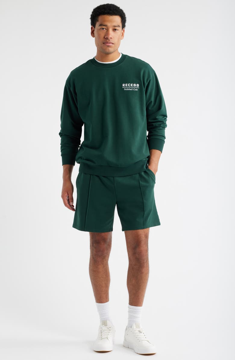 Recess Pickleball x Zella Court Terry Sweatshirt, Alternate, color, Green Park