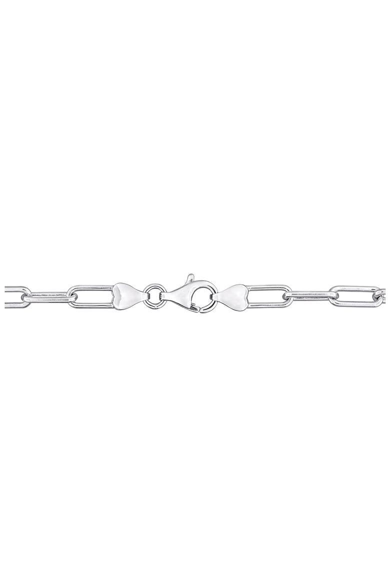Sterling Silver 13–15mm Grey Cultured Freshwater Pearl Station Necklace, Alternate, color, BLACK