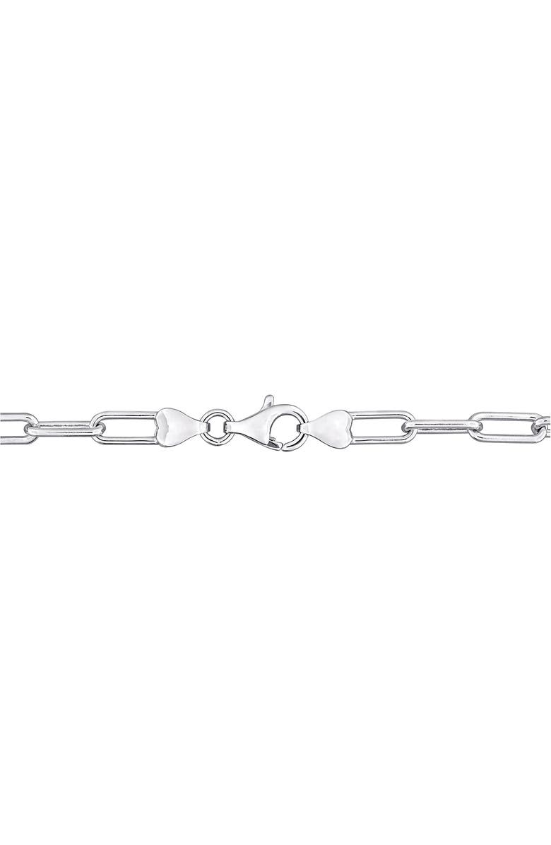 DELMAR Sterling Silver 13–15mm Grey Cultured Freshwater Pearl Station Necklace, Alternate, color, Black