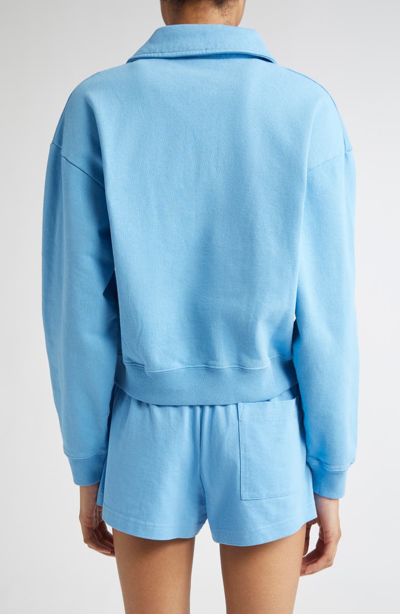 Sporty & Rich Wellness Club Polo Sweatshirt, Alternate, color, Juniper