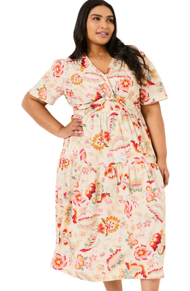 FatFace Plus Size Gigi Midi Dress, Main, color, 