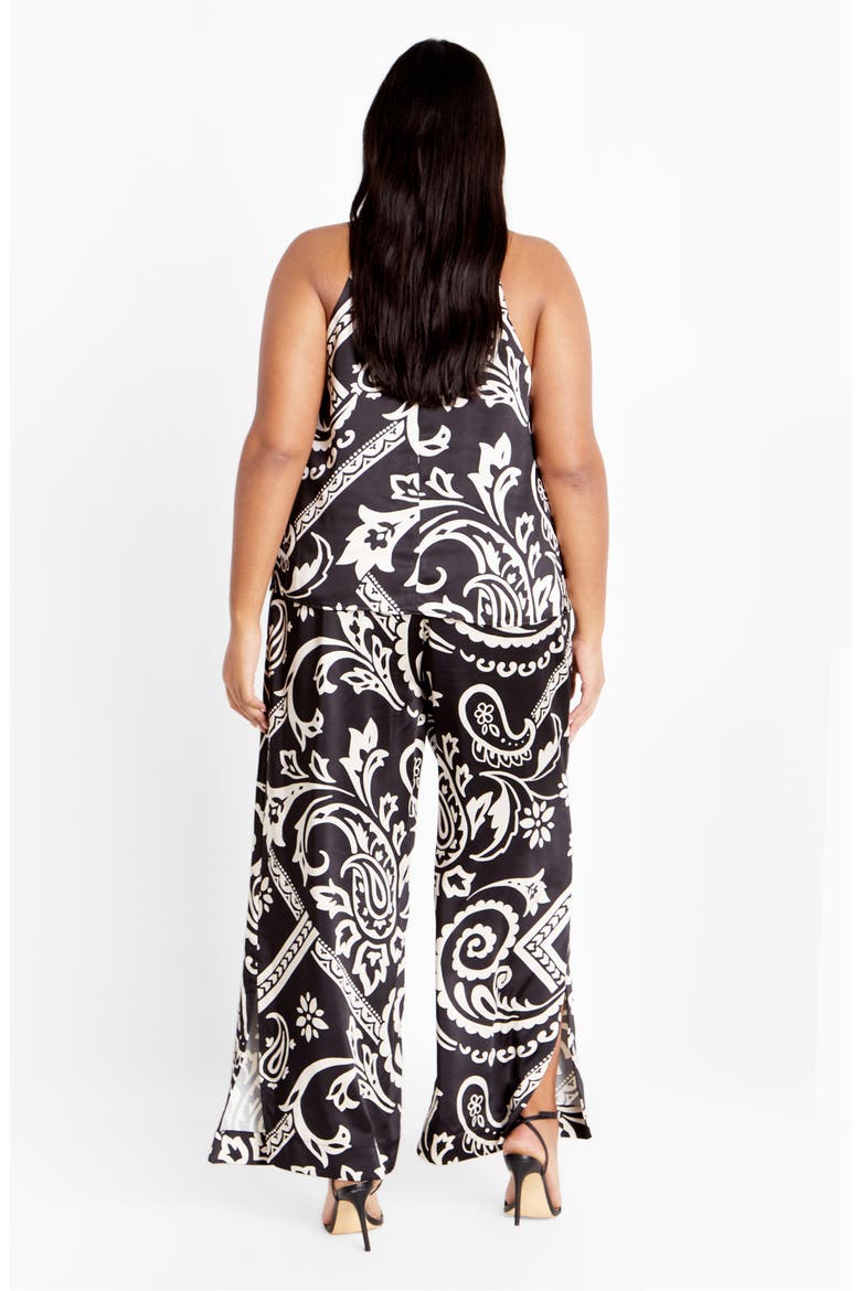 Jazlyn Cowl Neck Satin Top, Alternate, color, PAISLEY