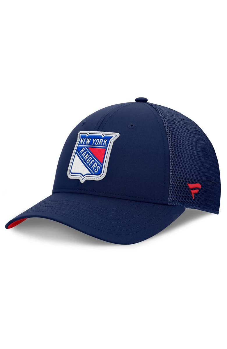 FANATICS Men's Fanatics Navy New York Rangers Authentic Pro Home Ice Trucker Adjustable Hat, Main, color, Navy