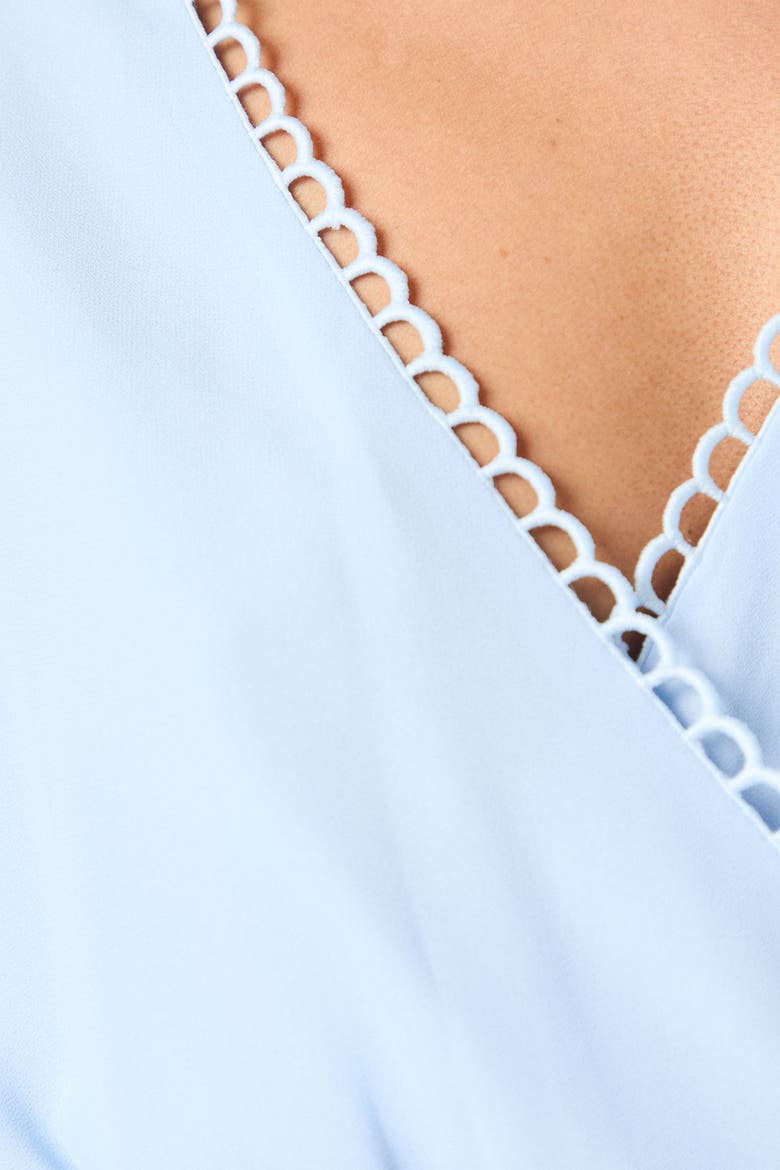 Petite Occasion Pleated Midi Dress, Alternate, color, Cornflower Blue