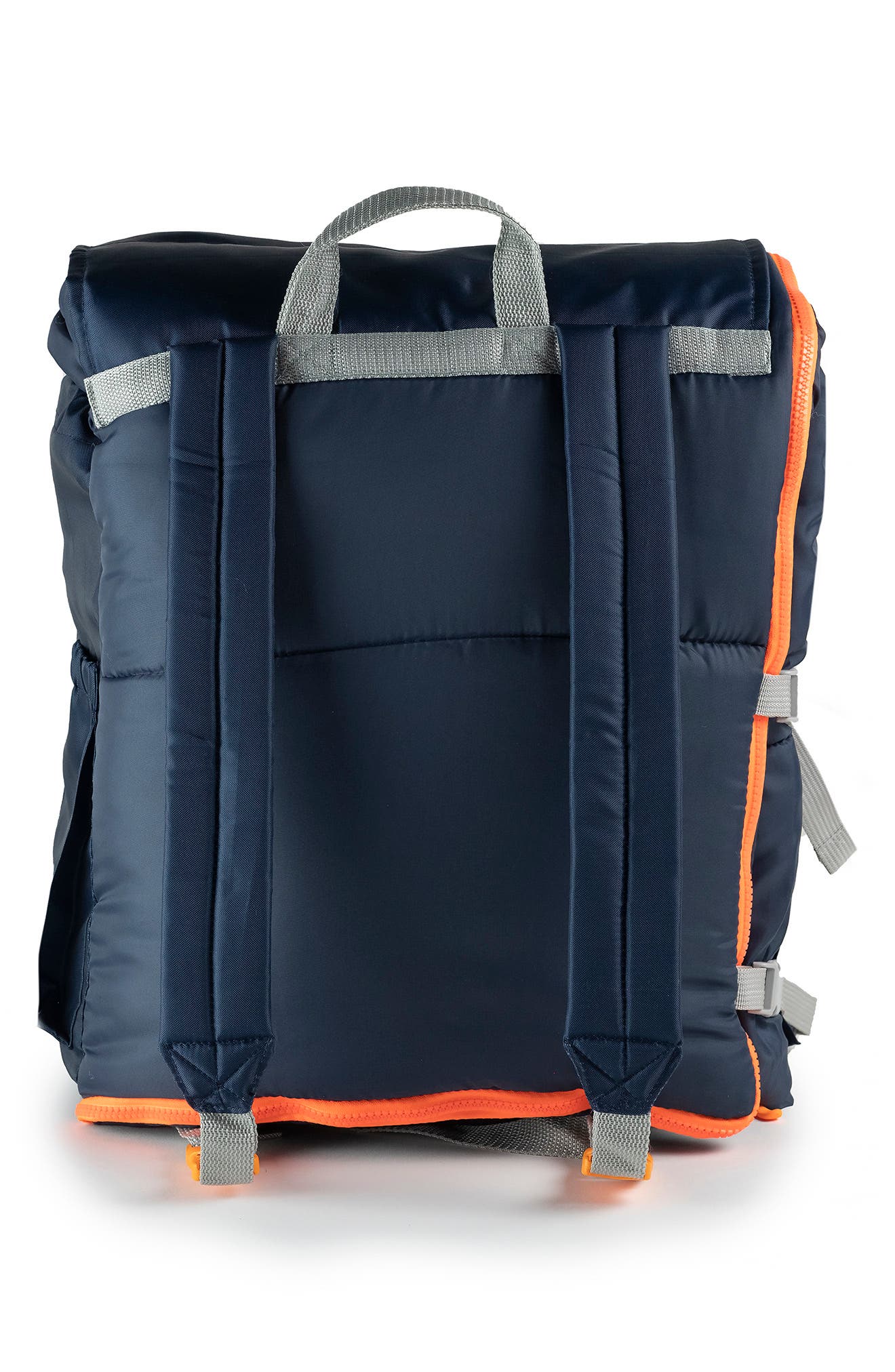 Kids' Sleep-n-Pack Water Repellent Sleeping Bag Backpack, Alternate, color, DARK NAVY/ CLASSIC GREEN