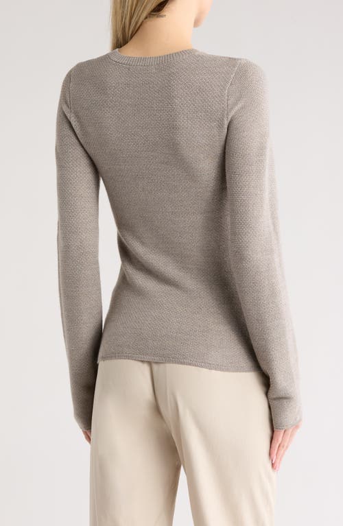 Rag & Bone Adiana Long Sleeve Wool Blend T-shirt In Neutral
