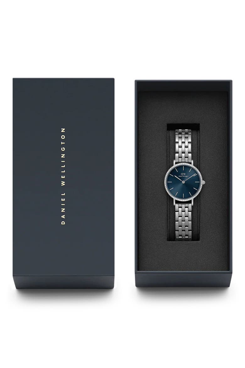 Petite Lumine Bracelet Watch, 28mm, Alternate, color, SILVER