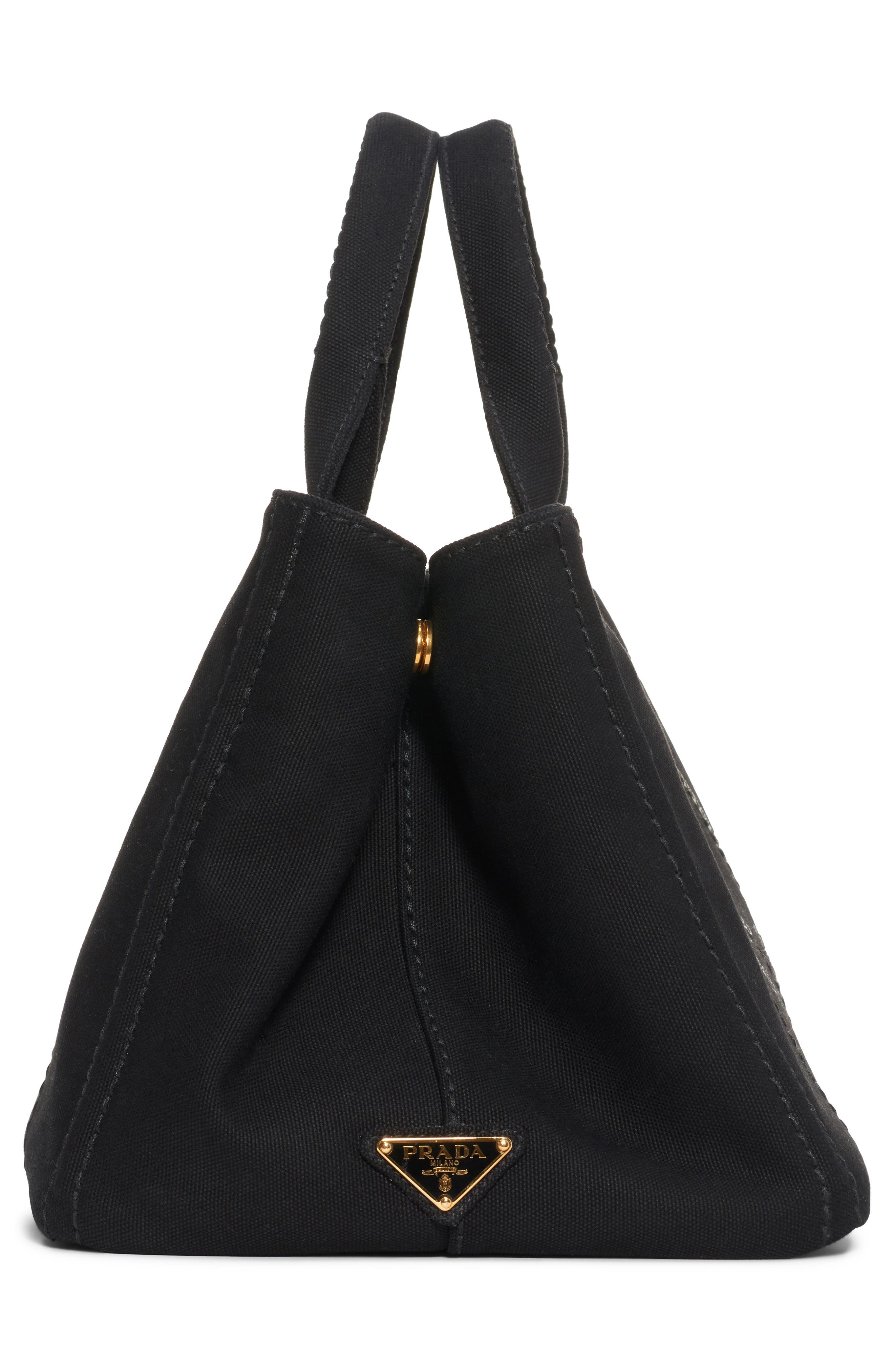 Prada Medium Canapa Canvas Tote, Alternate, color, 