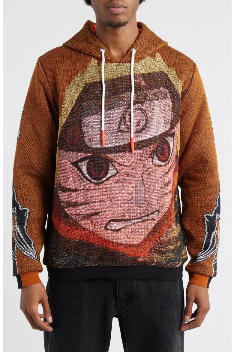 Kid Naruto Kyubi Hoodie, Main, color, BROWN