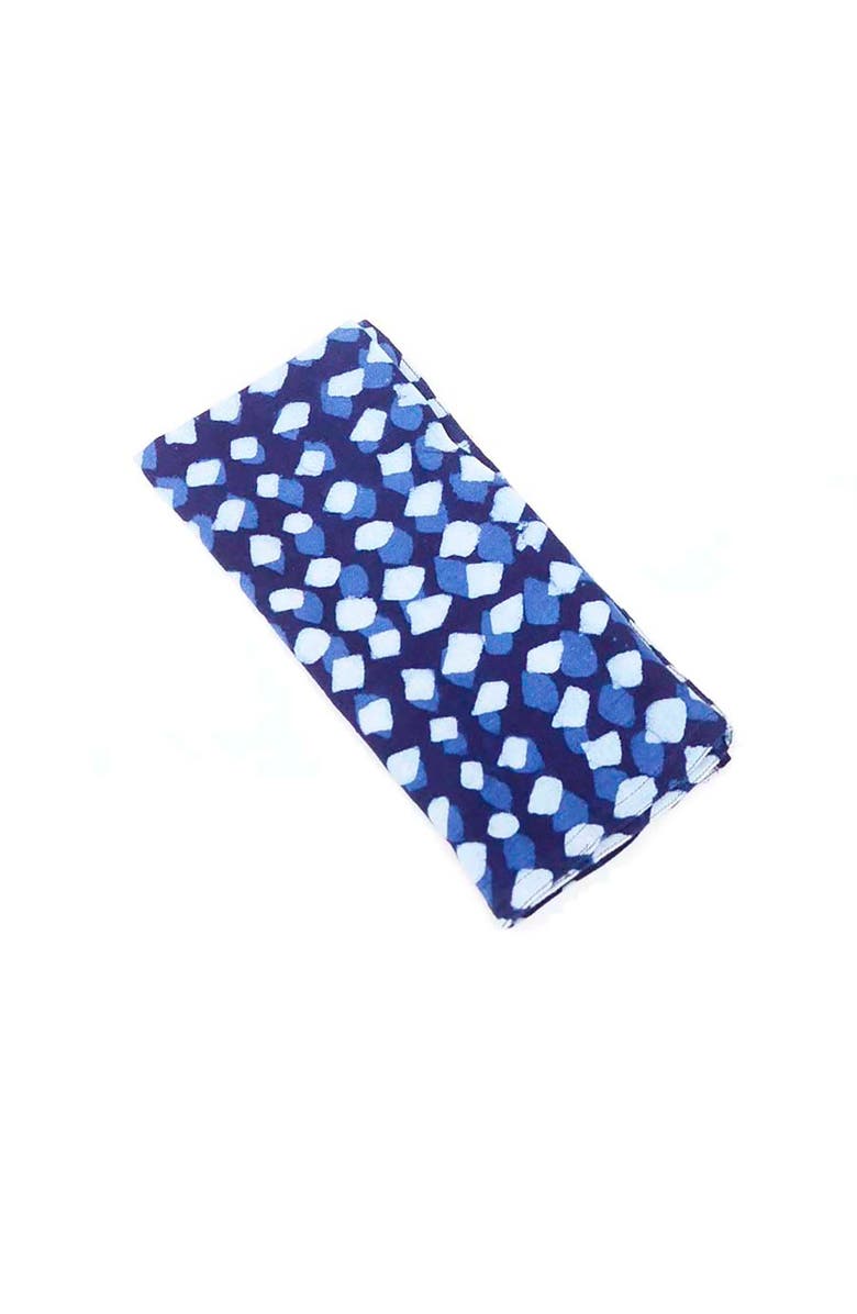 Ichcha Artisan Printed Cloth Napkins, Main, color, Blue