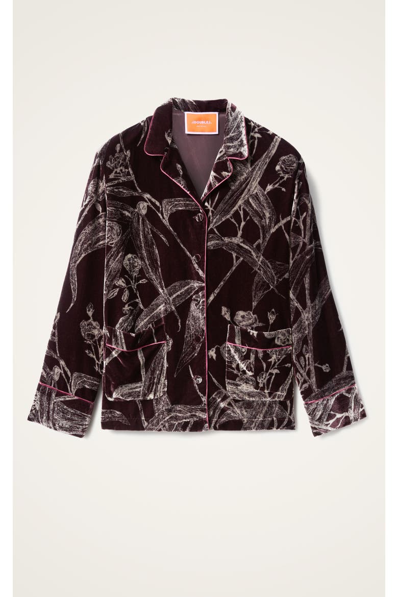 Pajama Shirt, Alternate, color, Bamboo Burgundy