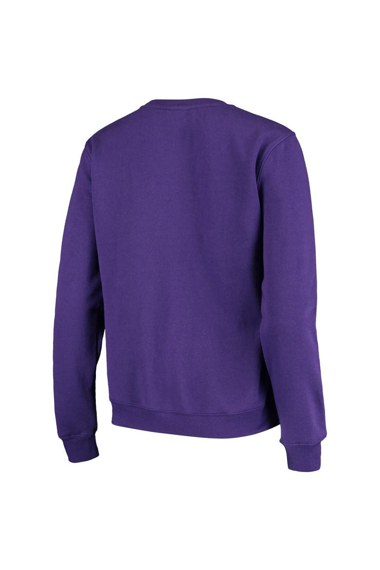 Women's Colosseum Purple Washington Huskies Campanile Pullover Sweatshirt, Alternate, color, Purple