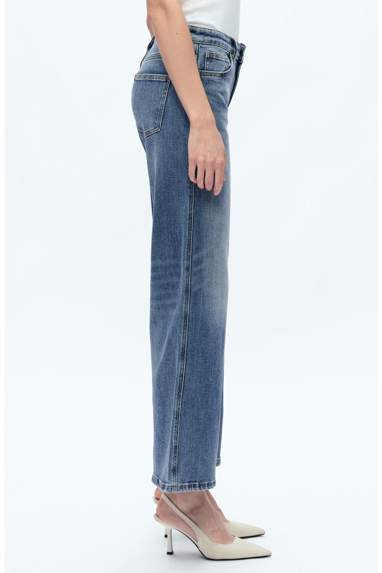 Kristy Ankle Straight Leg Jeans, Alternate, color, CHILLY BLUE
