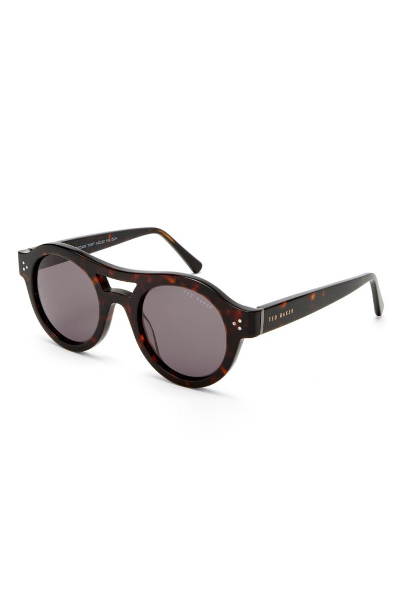 Ted Baker London 49mm Small Round Sunglasses, Main, color,