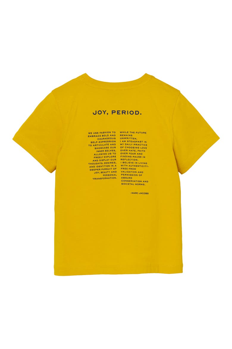Joy, Period Slim Cut Graphic T-Shirt, Alternate, color, JOY YELLOW
