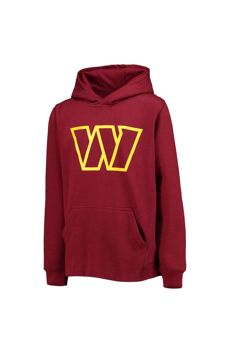 Outerstuff Youth Burgundy Washington Commanders Team Logo Pullover Hoodie, Alternate, color, 
