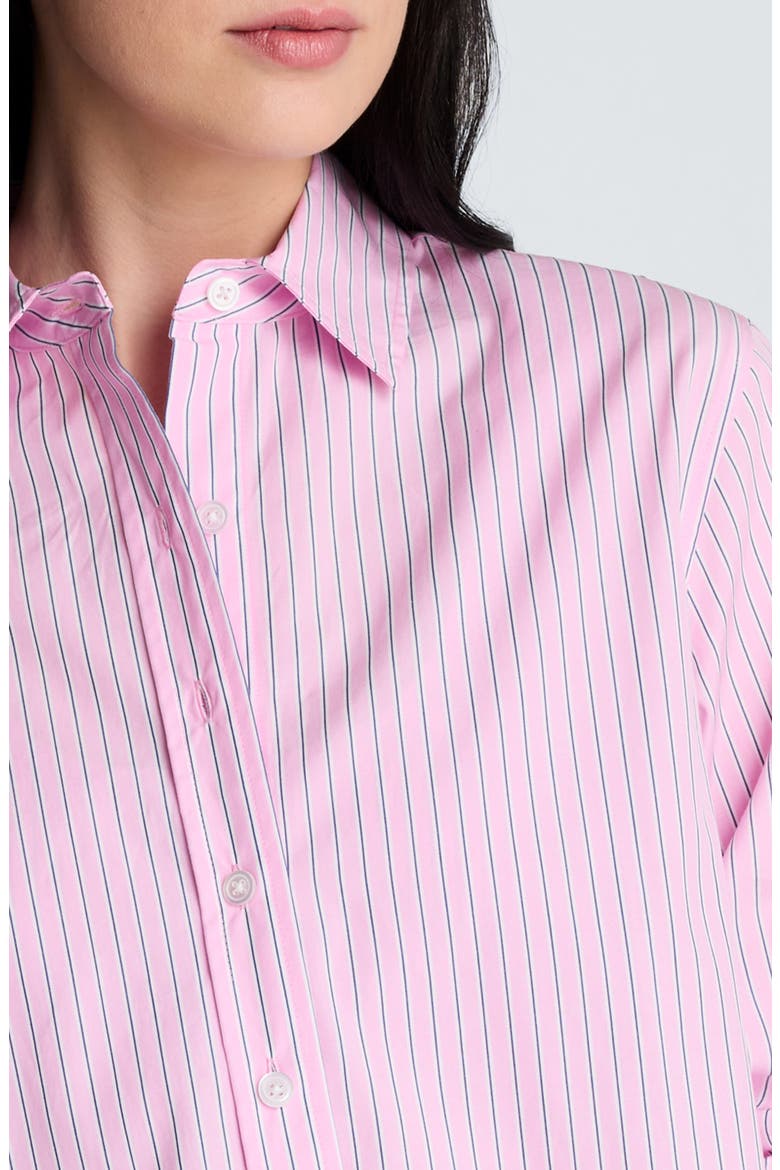 Button-Up Stripe Crop Shirt, Alternate, color, CANDY PINK MULTI