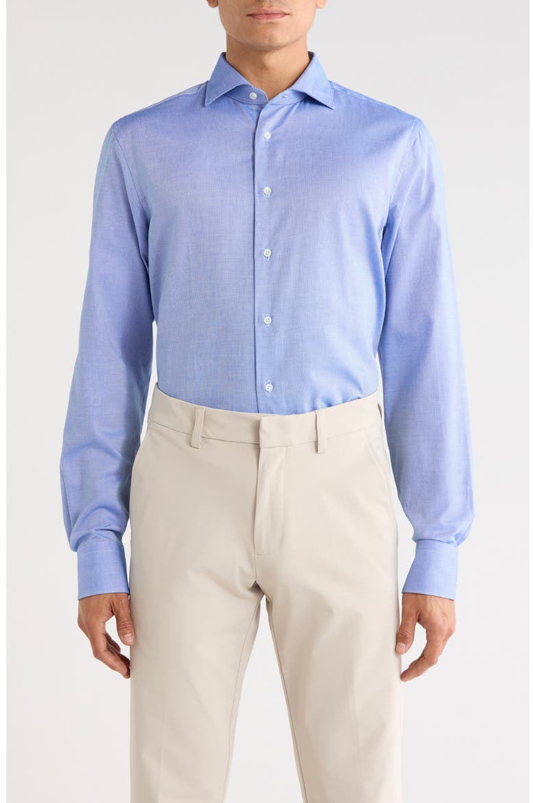 Cotton Dress Shirt, Main, color, BLUE