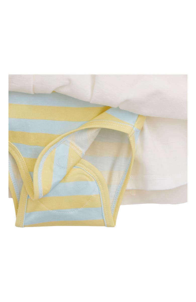 Magnetic Me Lemon Cream Strap Flutter Sleeve Dress, Alternate, color, 