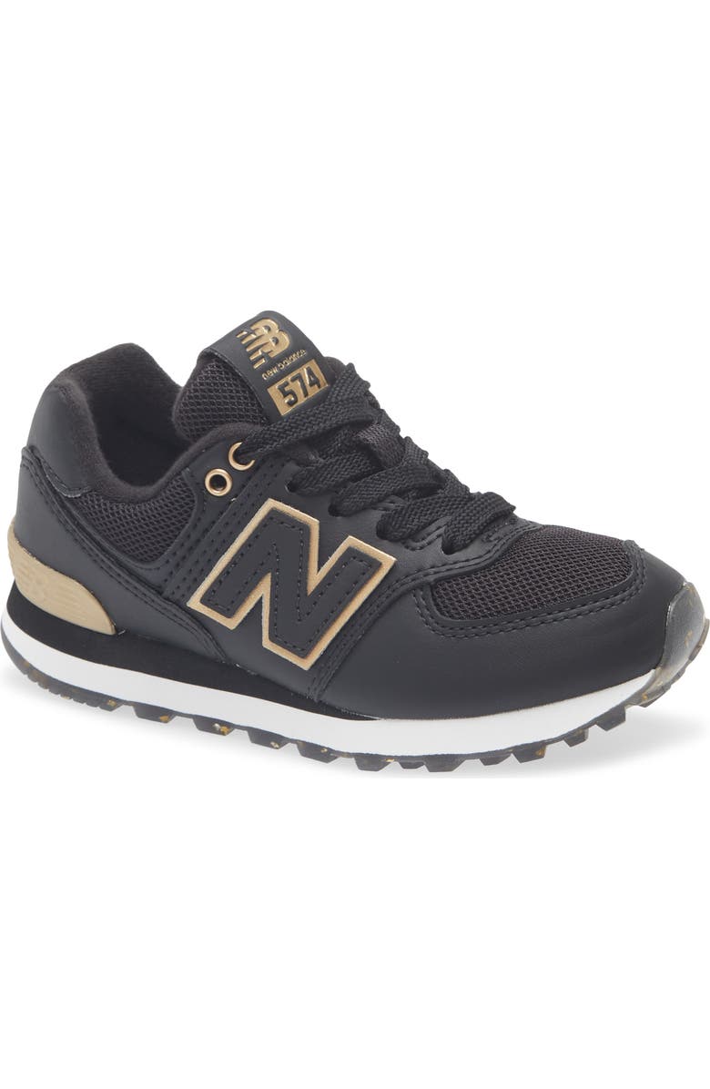 New Balance Kids' 574 Sneaker, Main, color, Black