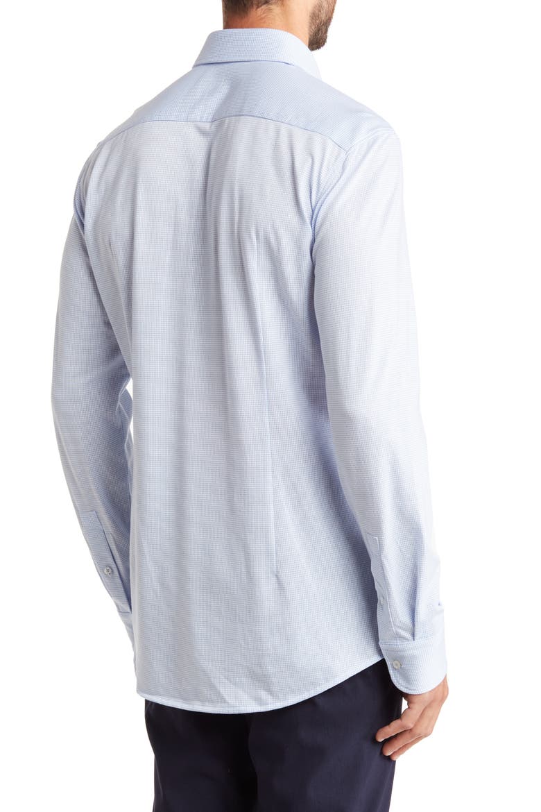 Hank Stretch Dot Dress Shirt, Alternate, color, LT PAST/BU
