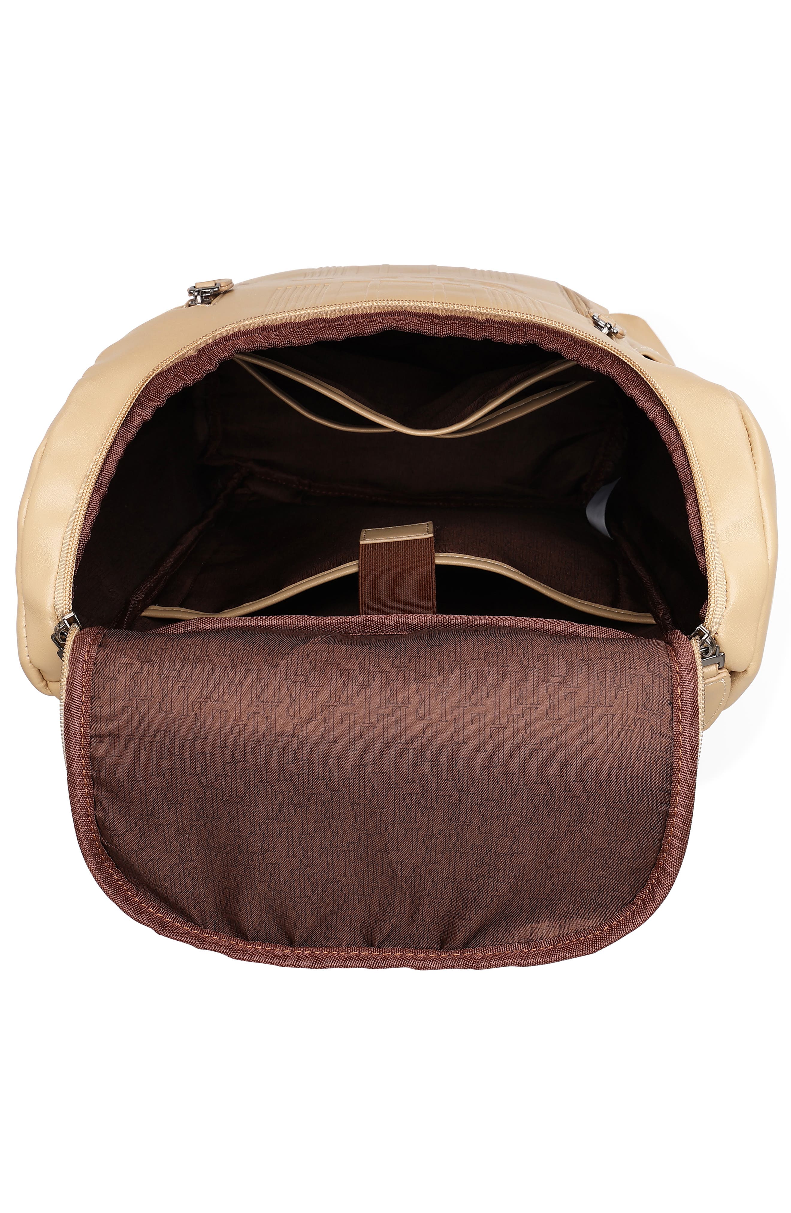 ELLE Roamer 22L Vegan Leather Backpack, Alternate, color, Nude