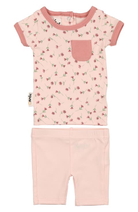 Floral Print T-Shirt & Shorts Set (Baby)
