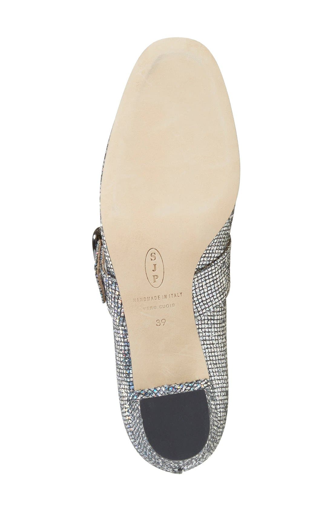 'Tartt' Embellished Mary Jane Pump, Alternate, color, SILVERDNU