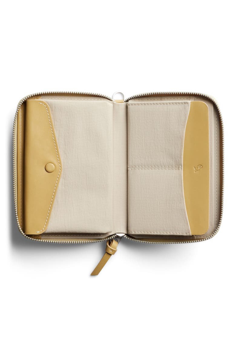 Leather RFID Folio Wallet, Alternate, color, MUSTARD