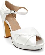 CHELSEA CREW Gloria Platform Peep Toe Pump