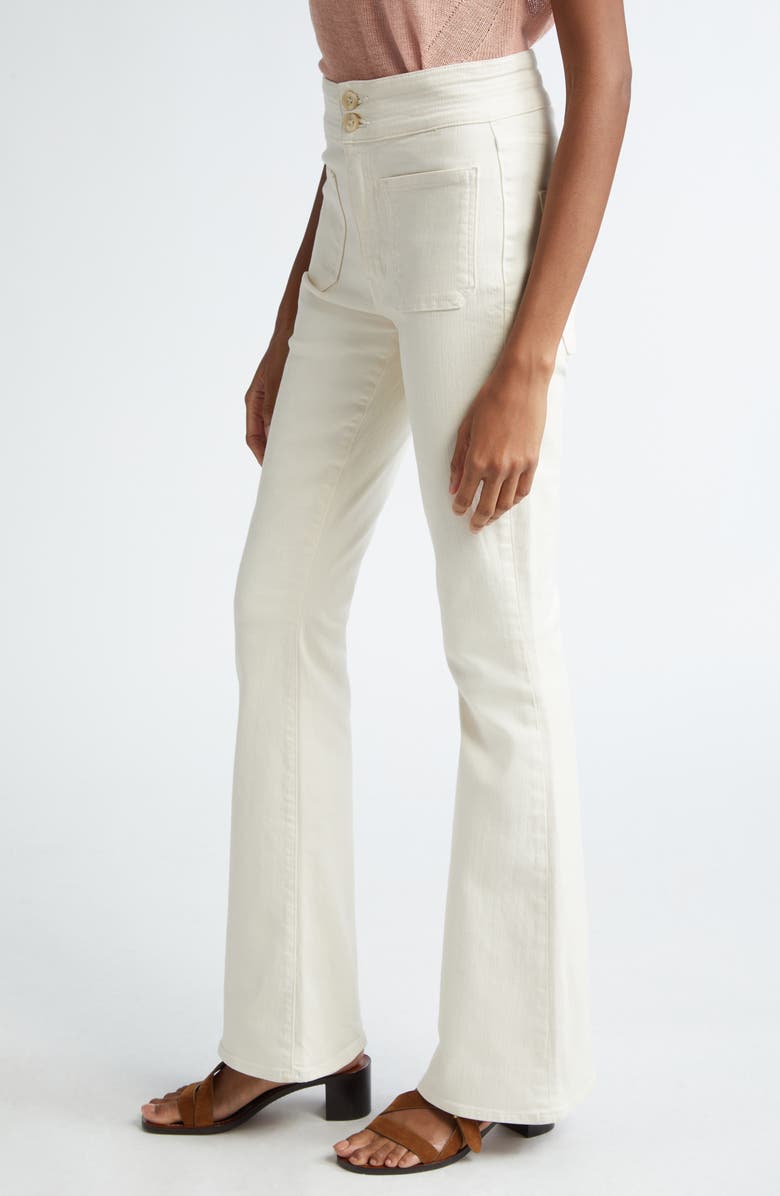 Veronica Beard Beverly Patch Pocket Skinny Flare Jeans, Alternate, color, 