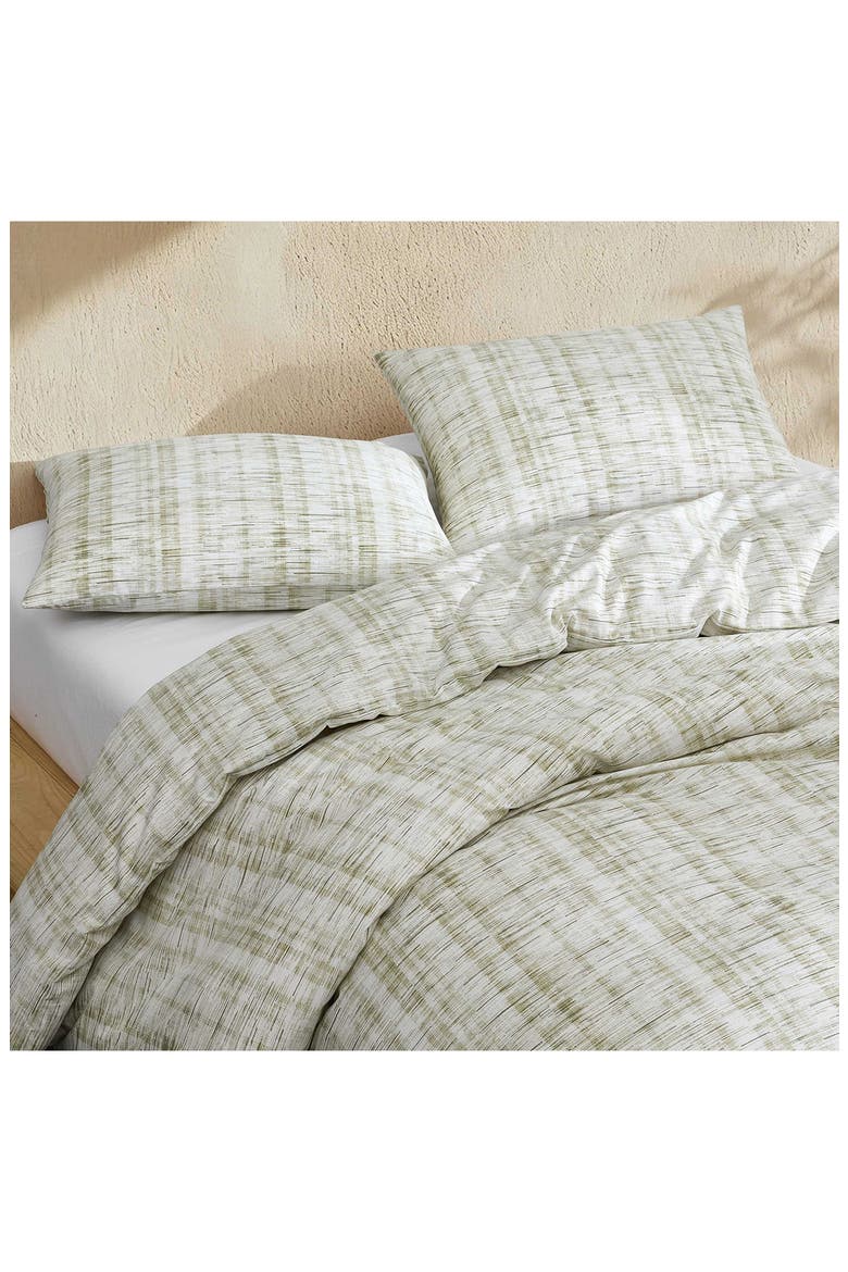 Weave Texture Cotton Blend Comforter & Shams Set, Alternate, color, LIGHT GREEN