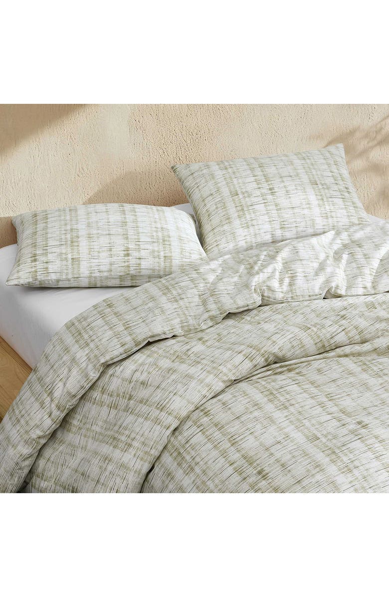 Calvin Klein Weave Texture Cotton Blend Comforter & Shams Set, Alternate, color, Light Green