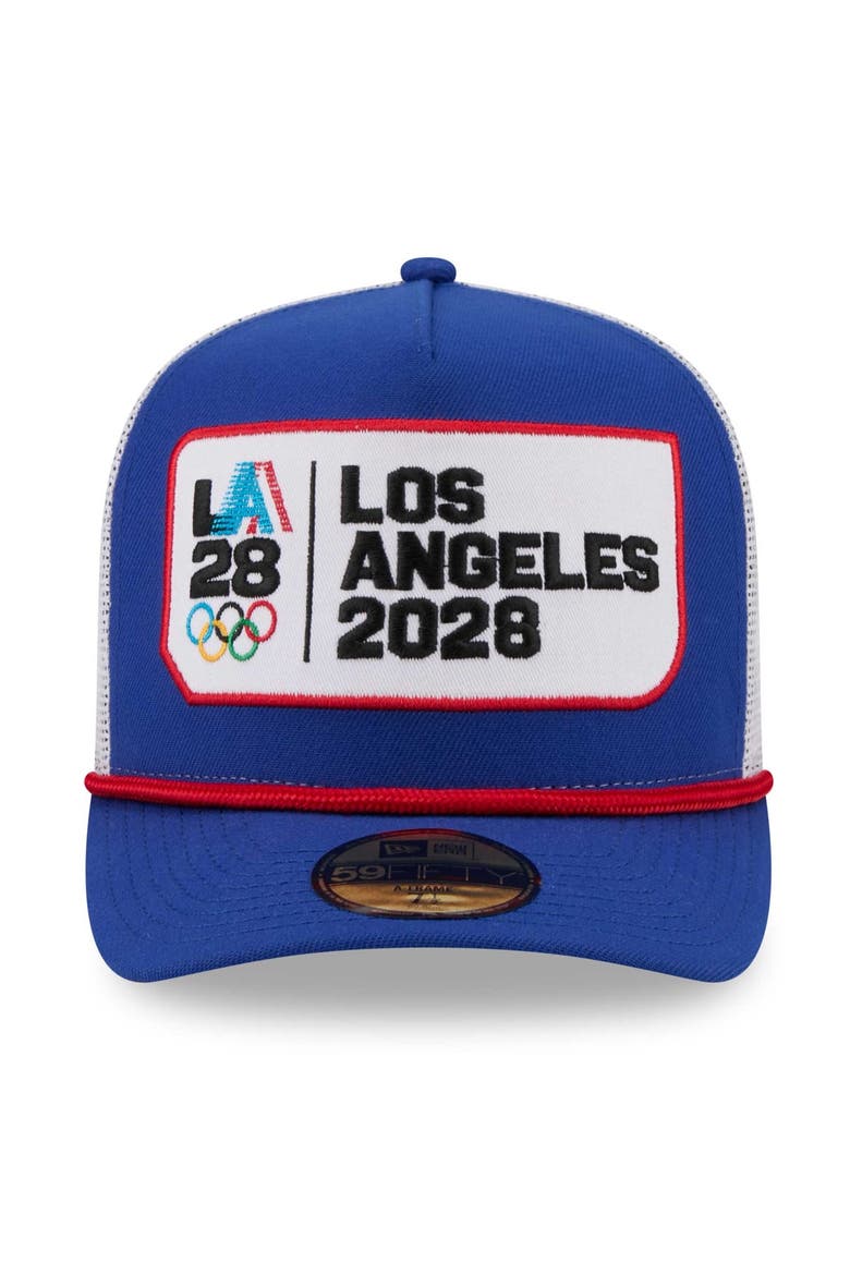 Men's New Era Royal LA28 Summer Olympics Rope 59FIFTY Fitted Hat, Alternate, color, Royal