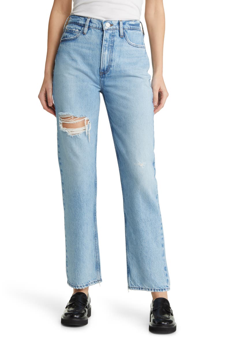 High N Tight Straight Leg Jeans, Main, color, ROSSUM 1YEAR TEAR