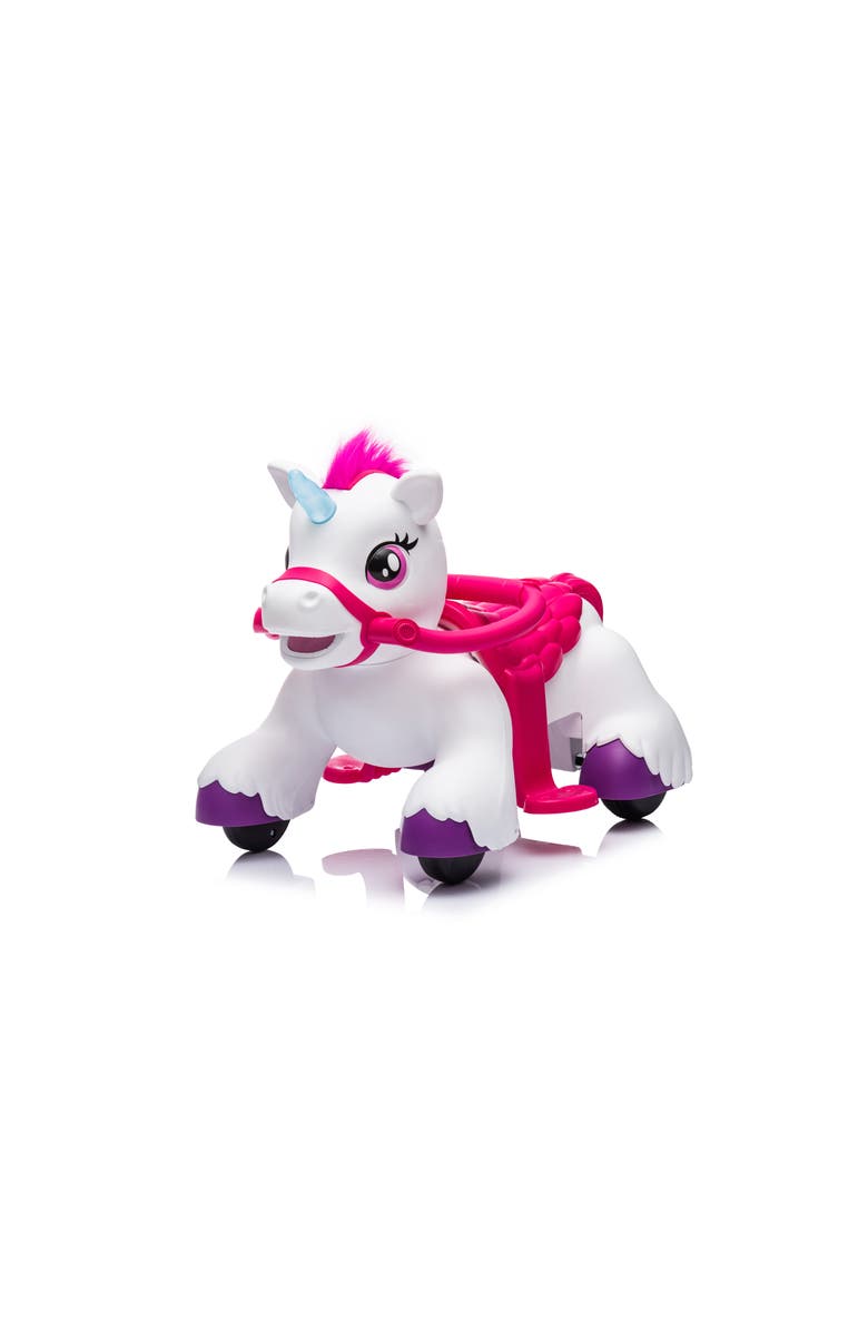 FREDDO 6V Unicorn Ride-on, Main, color, White