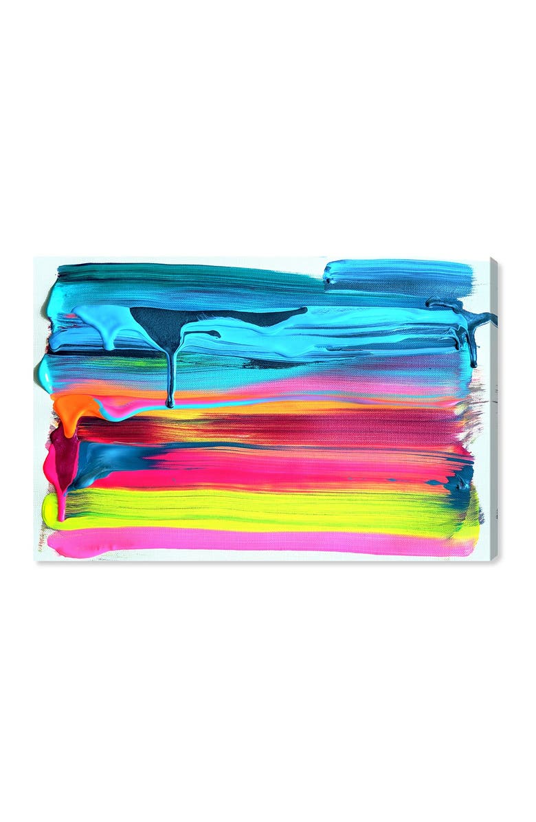 Wynwood Studio So Glazed in Neon Blue Abstract Wall Art, Alternate, color, 