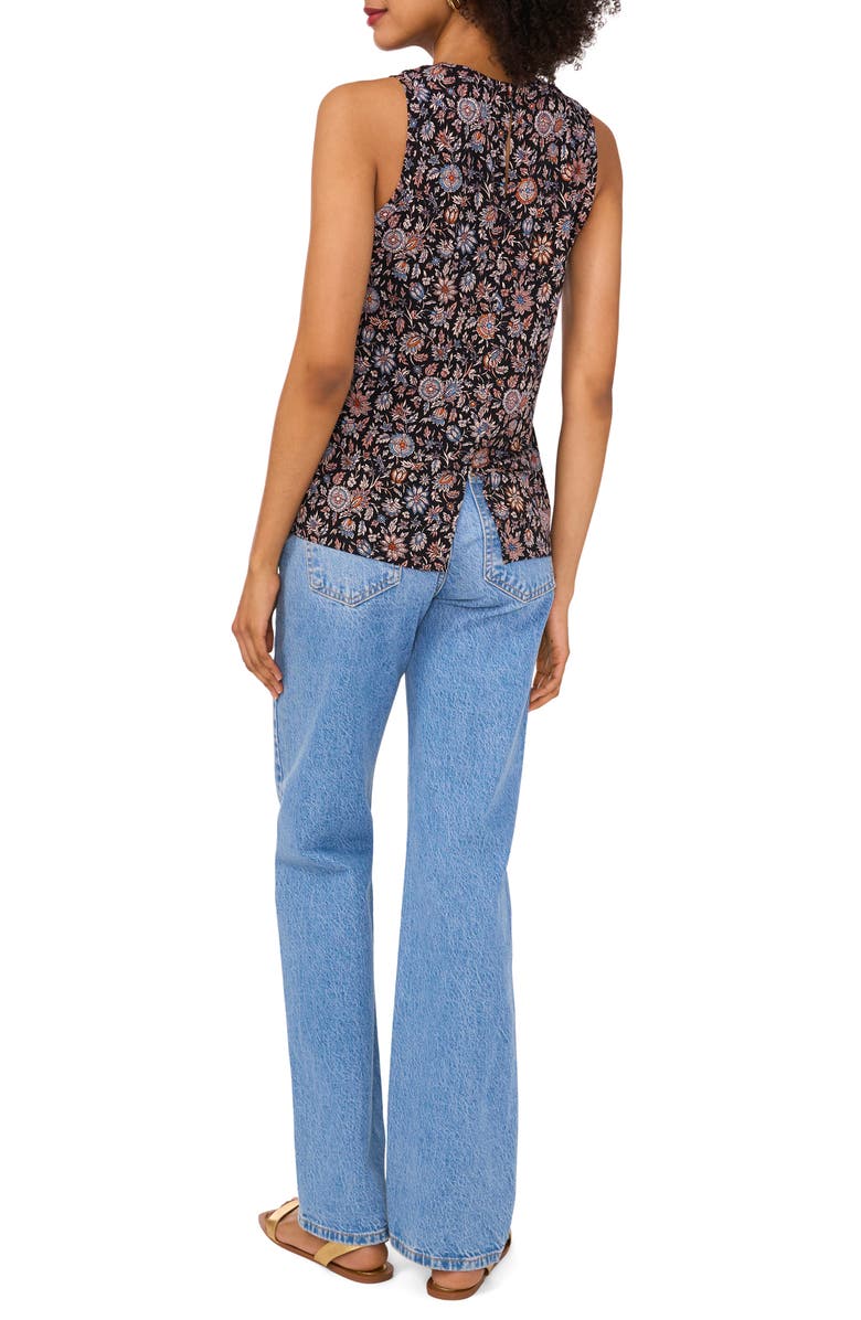 Vince Camuto Floral Keyhole Tank, Alternate, color, 