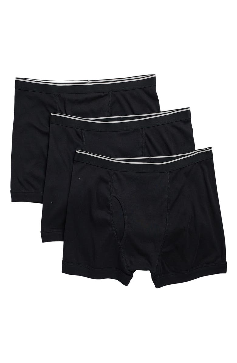 NORDSTROM RACK Cotton 3-Pack Boxer Briefs, Main, color, 