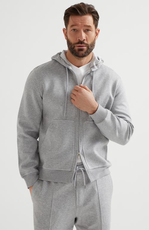 Brunello Cucinelli Double Cloth Sweatshirt In Medium Grey