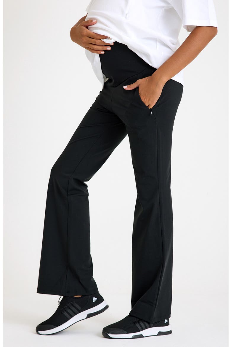 Ultimate Comfort Warm Flare Pants, Alternate, color, BLACK