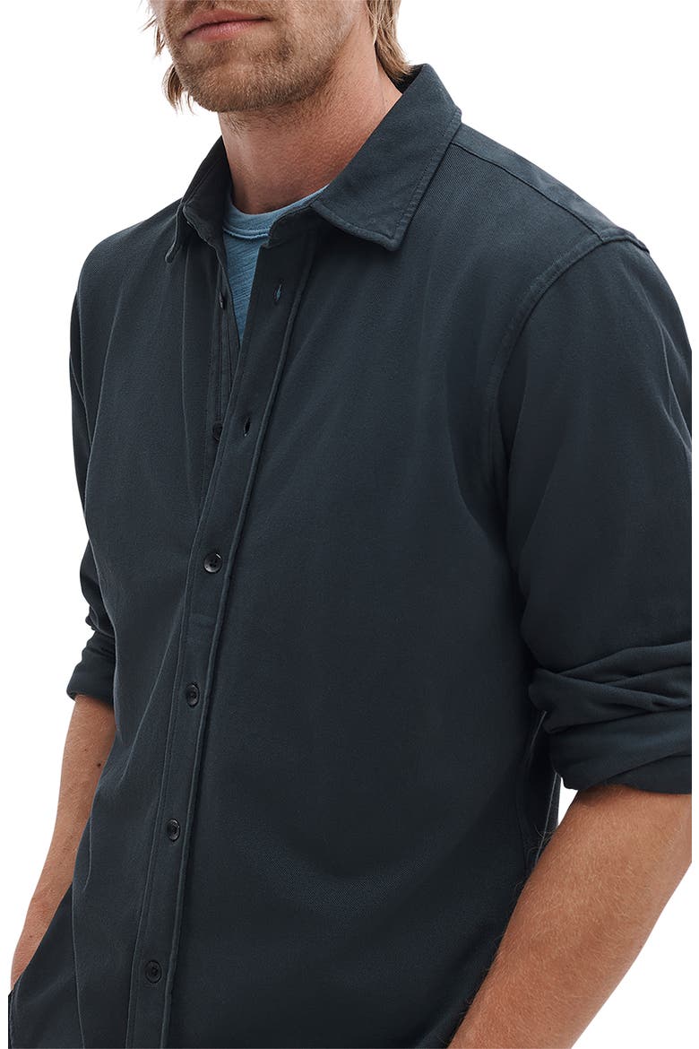 Tomlin Garment Dye Cotton Oxford Button-Up Shirt, Alternate, color, BLACK