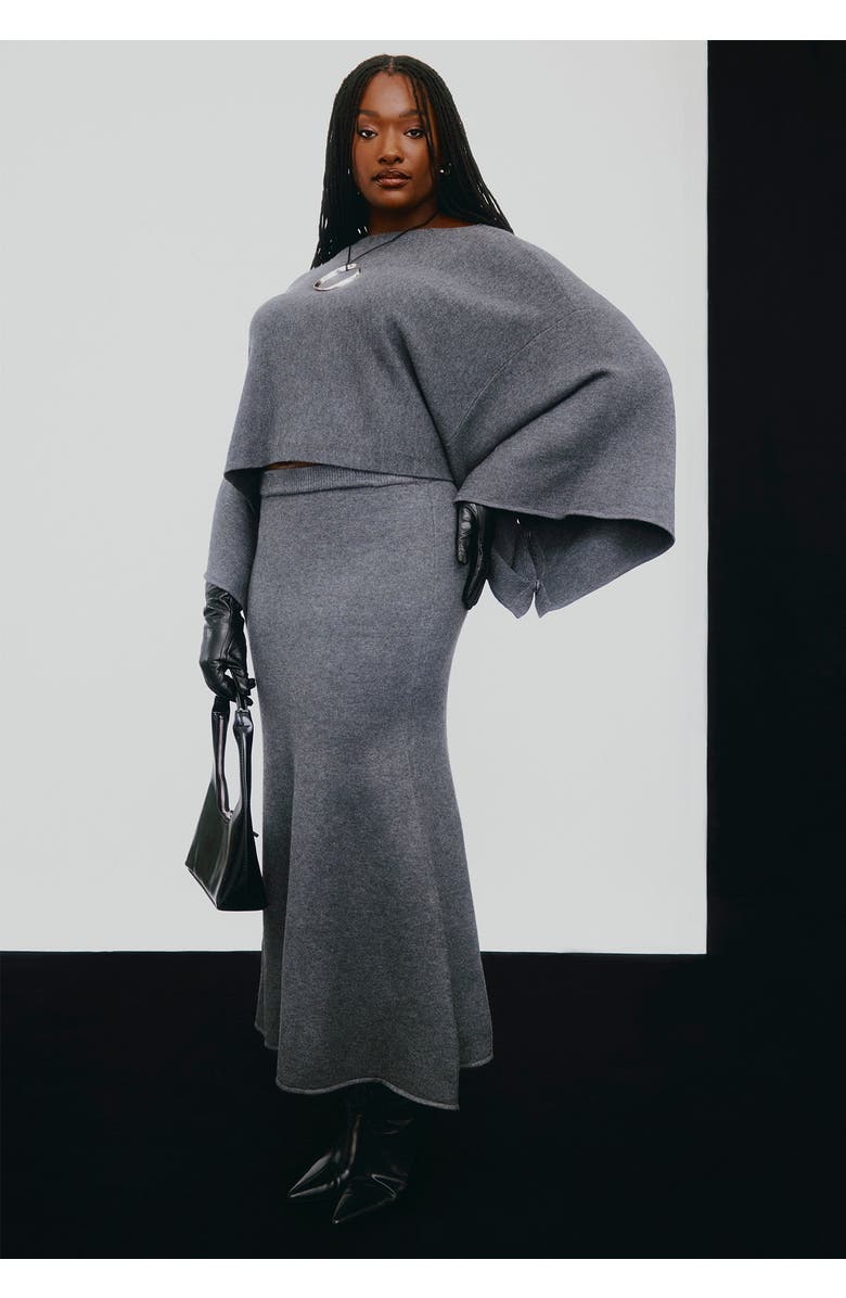 ELOQUII Sweater Maxi Skirt, Alternate, color, 