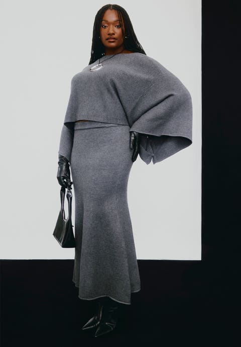 Sweater Maxi Skirt (Plus Available)