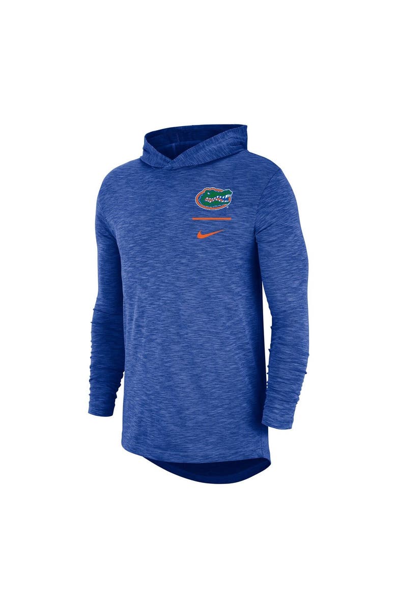 Nike Men's Nike Royal Florida Gators Slub Performance Long Sleeve Hoodie T-Shirt, Alternate, color, 