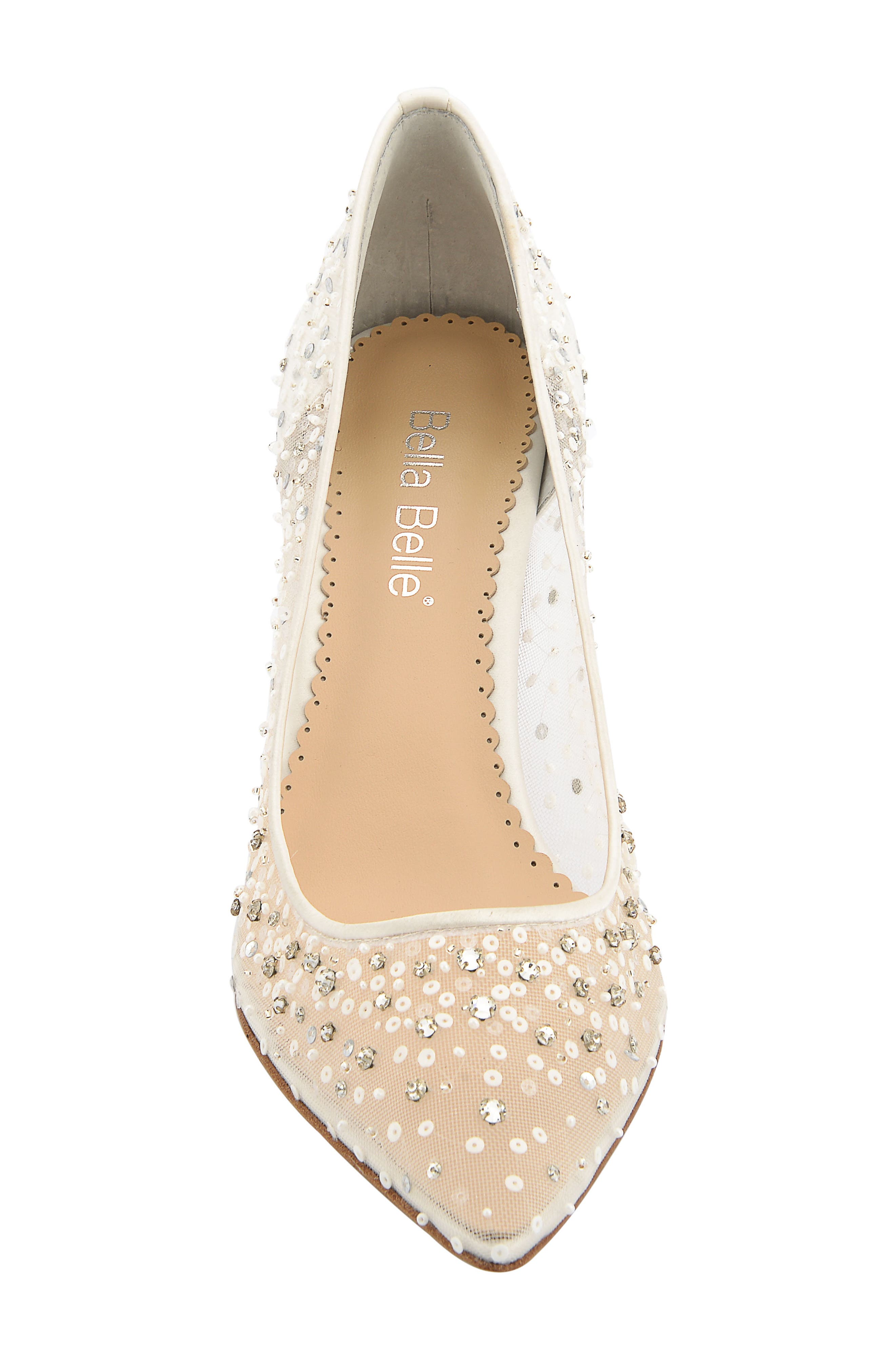 Evelyn Pointed Toe Pump, Alternate, color, IVORY SILK