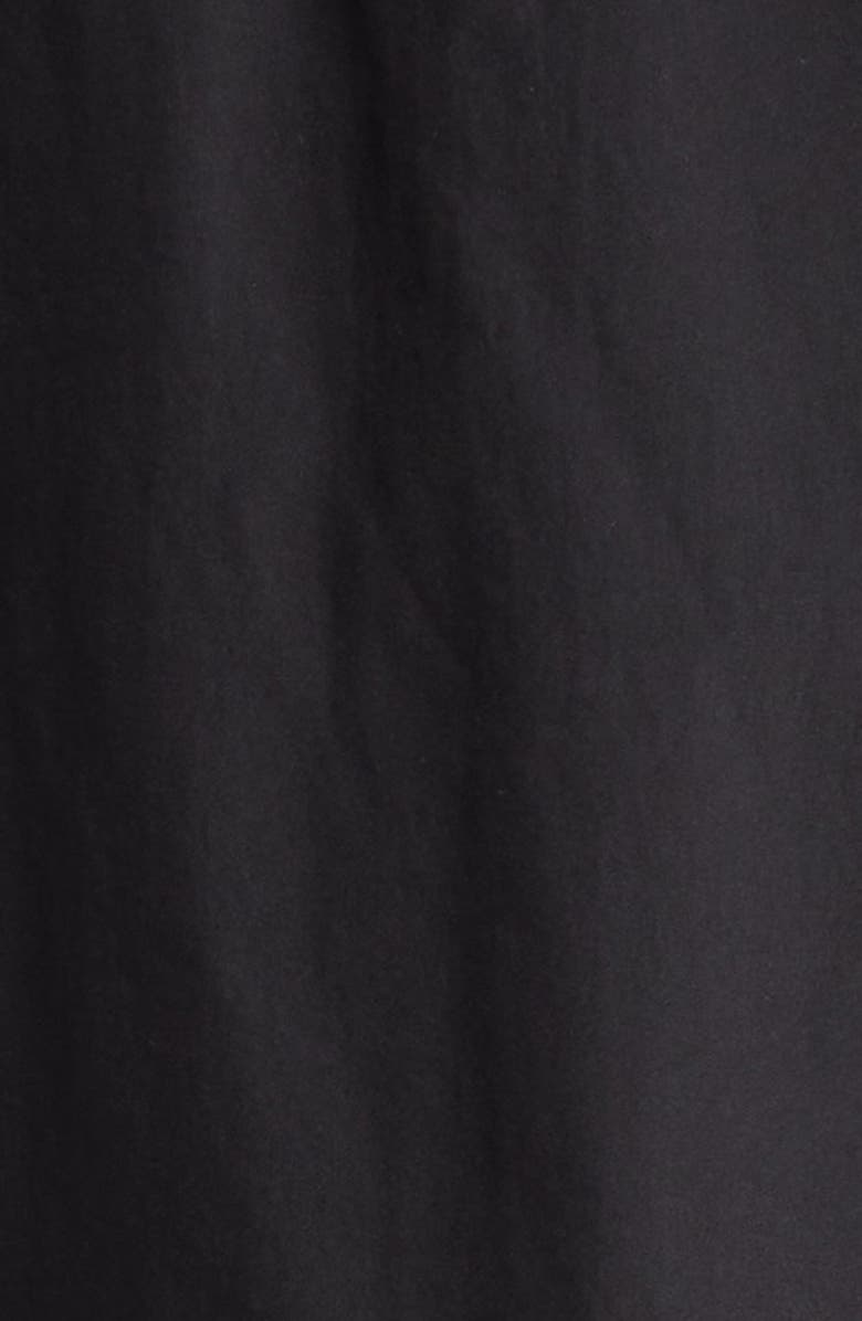 McQueen Embroidered Logo Swim Trunks, Alternate, color, Black