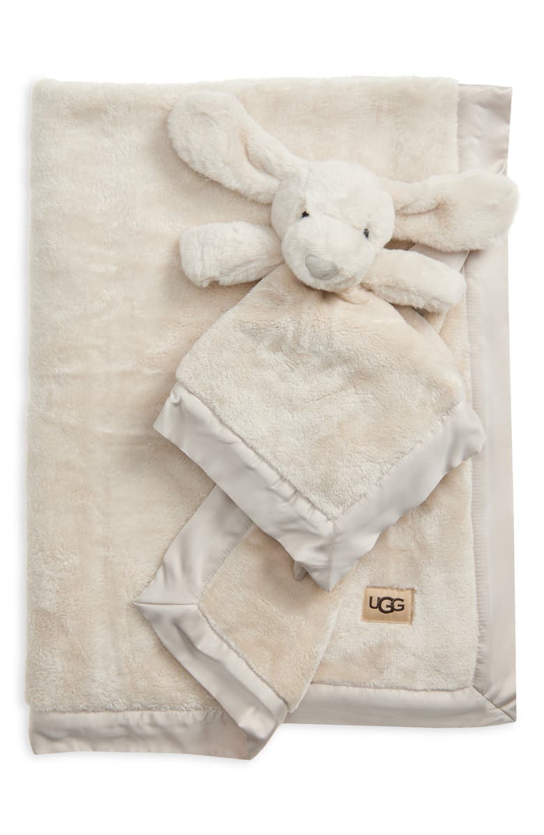 UGG<sup>®</sup> Puppy Lovey & Blanket Set, Main, color,